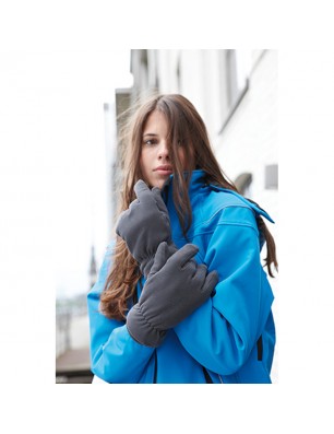 Warm micro fleece gloves with Thinsulate™ interlining