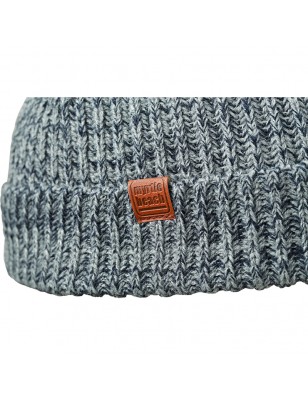 Melange beanie with brim