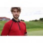 Zipped polo shirt of functional polyester for promotion, sport and free time