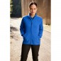 Fleece jacket with inside in contrasting colour