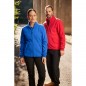 Fleece jacket with inside in contrasting colour