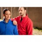 Fleece jacket with inside in contrasting colour