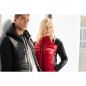 Sporty hooded jacket in attractive mixed materials