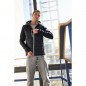 Sporty hooded jacket in attractive mixed materials