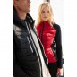 Sporty hooded jacket in attractive mixed materials