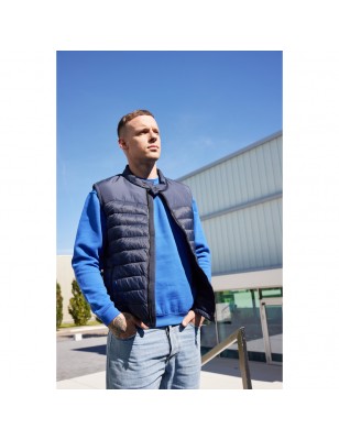 Padded vest with stand-up collar for promotion and life style