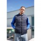 Padded vest with stand-up collar for promotion and life style