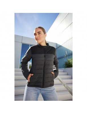 Padded jacket with stand-up collar for promotion and life style