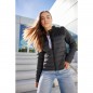 Padded jacket with stand-up collar for promotion and life style