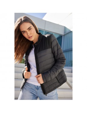 Padded jacket with stand-up collar for promotion and life style