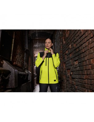 Light elastic jacket in signal colour