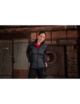 Comfortable, elastic stretch fleece jacket in casual look for