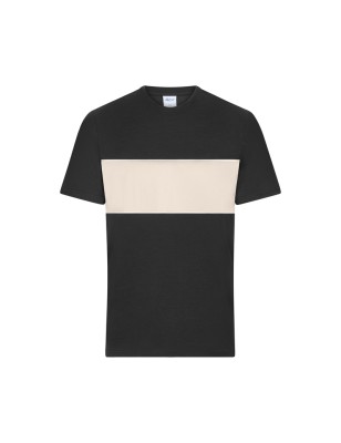 Unisex T-shirt with contrasting insert