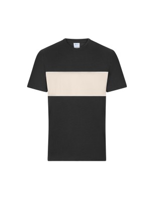 Unisex T-shirt with contrasting insert