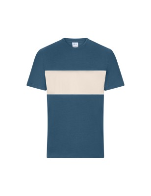 Unisex T-shirt with contrasting insert