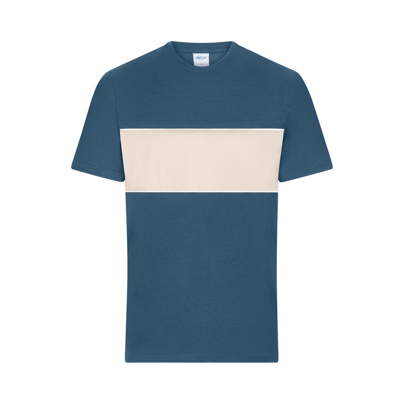 Unisex T-shirt with contrasting insert