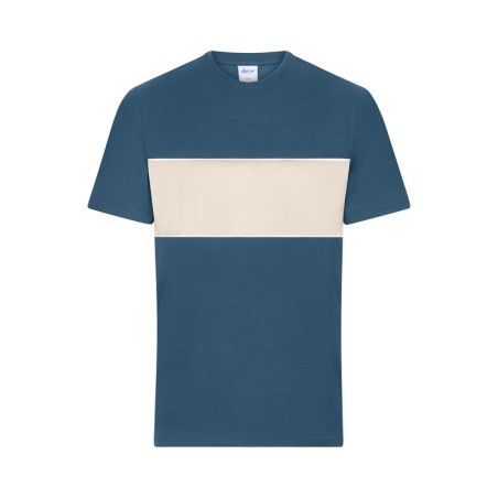 Unisex T-shirt with contrasting insert