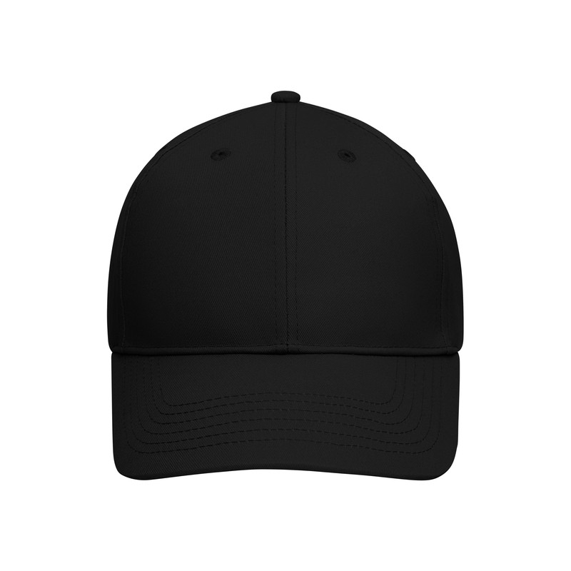 6 panel cap with unbrushed surface