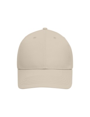 6 panel cap with unbrushed surface