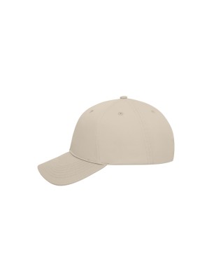 6 panel cap with unbrushed surface