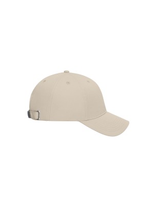 6 panel cap with unbrushed surface