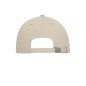 6 panel cap with unbrushed surface