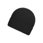 Coarse knit winter beanie with brim