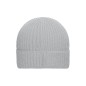 Coarse knit winter beanie with brim