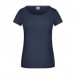 Ladies' T-shirt with trendy roll hem