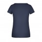 Ladies' T-shirt with trendy roll hem