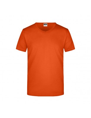 Waisted V-neck T-shirt