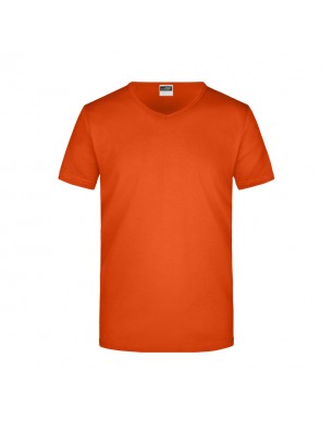 Waisted V-neck T-shirt