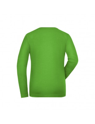 Long-sleeved T-shirt made of soft elastic single jersey