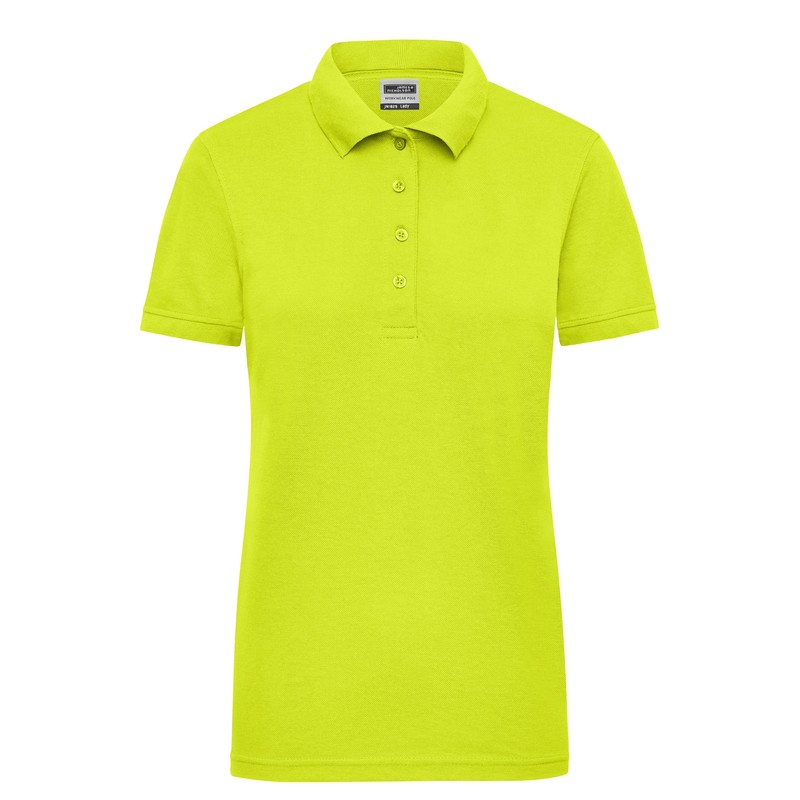 Durable, easy care polo shirt in signal colours