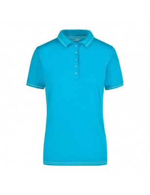 High-quality polo shirt with contrasting stripes