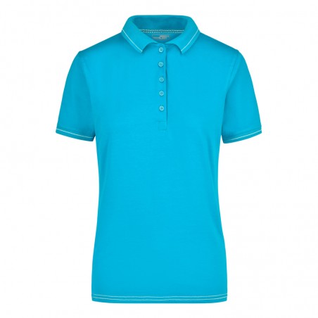 High-quality polo shirt with contrasting stripes