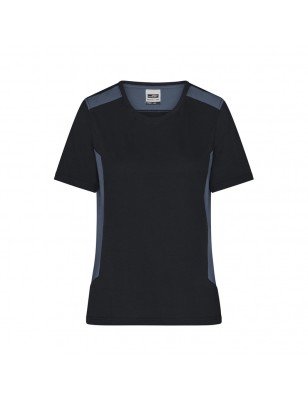 Durable, easy care T-shirt with contrasting insets