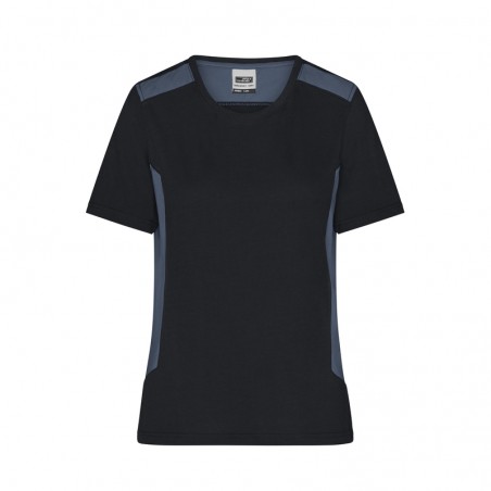 Durable, easy care T-shirt with contrasting insets