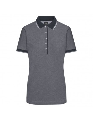 Polo shirt in trendy bicolour look