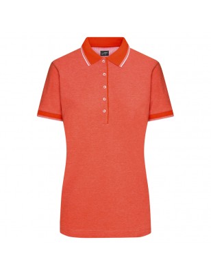 Polo shirt in trendy bicolour look