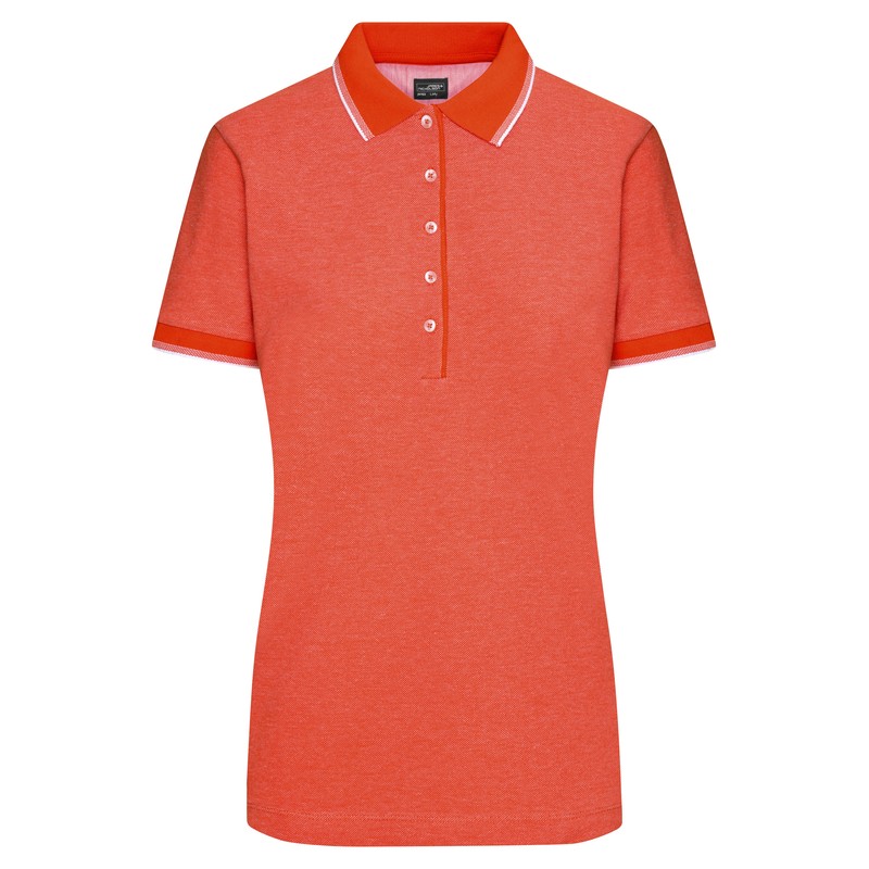 Polo shirt in trendy bicolour look