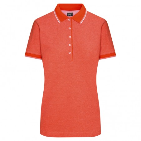 Polo shirt in trendy bicolour look