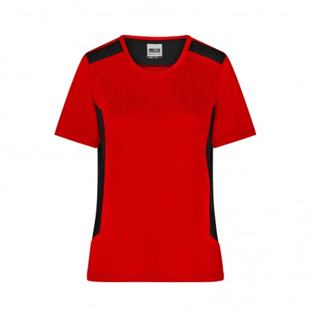 Durable, easy care T-shirt with contrasting insets