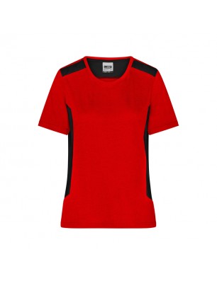 Durable, easy care T-shirt with contrasting insets