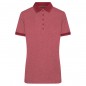 Melange polo shirt with fashionable details