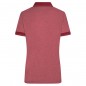 Melange polo shirt with fashionable details