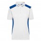 Durable, easy care poloshirt with contrasting insets