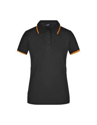 High-quality piqué polo shirt with contrasting stripes