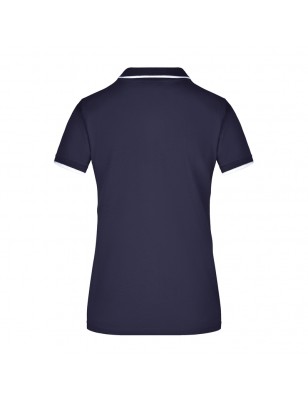 High-quality piqué polo shirt with contrasting stripes