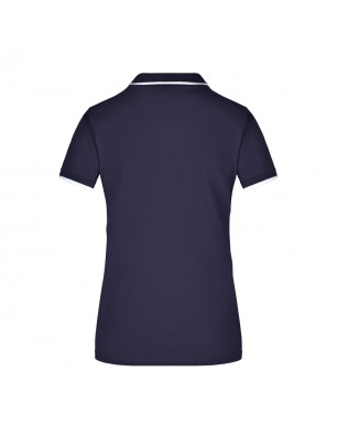 High-quality piqué polo shirt with contrasting stripes